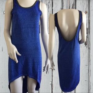 Fox Flicker Burnout Low Back Dress, Maui Blue